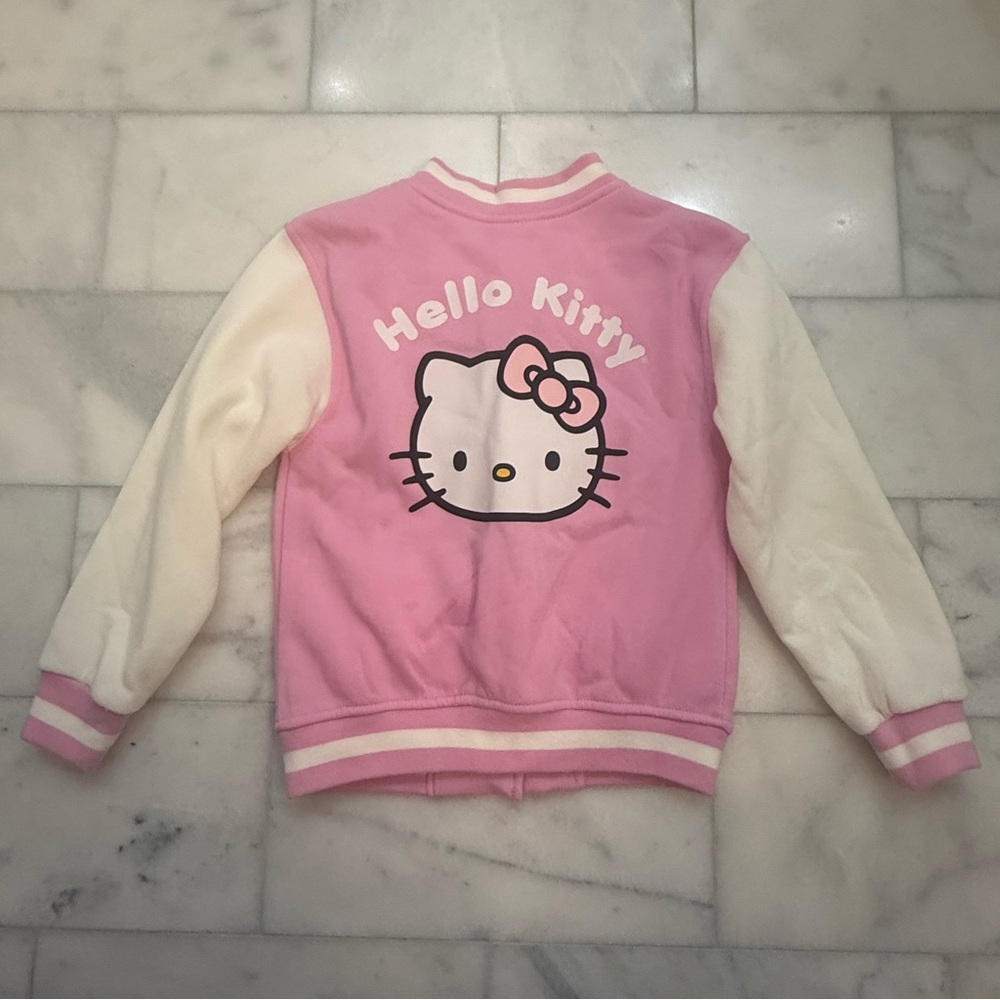 Hello Kitty Girls Pink and White Jacket